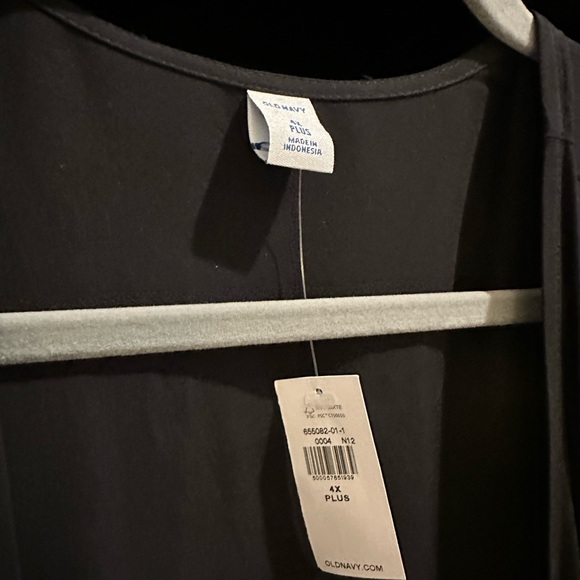 Black Wrap Dress Old Navy 4X - Picture 3 of 3